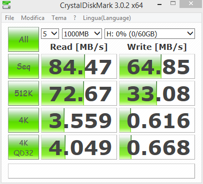 Crystal Disk Mark.