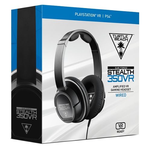 Turtle Beach&apos;s all-new STEALTH 350VR headset elevates VR gaming audio from good to amazing, with battery-powered amplification, Bass Boost, 3D surround sound, and a lightweight and comfortable "built for VR" design. Available at participating retailers nationwide for a MSRP of $79.95. (PRNewsFoto/Turtle Beach Corporation)