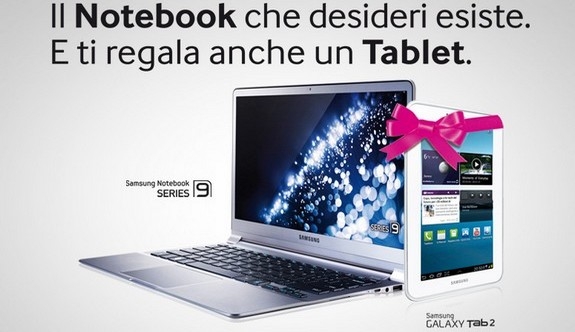 Samsung regala il Galaxy Tab 2 7.0 WiFi per ogni Ultrabook acquistato.