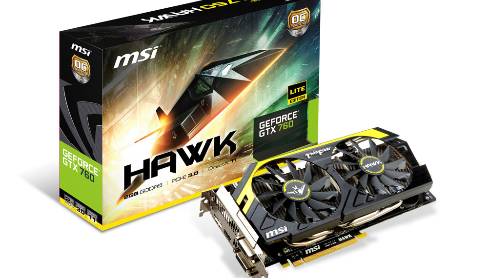 MSI annuncia la GeForce GTX 760 Hawk