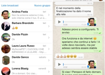 WhatsApp si aggiorna alla relase 2.11.5 con interfaccia iOS7
