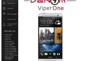 Il Team Venom presenta l’ultima release della ROM Viper One con Android Kit Kat