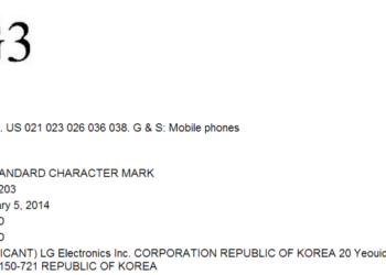 LG G3 viene registrato ufficialmente dal USPTO