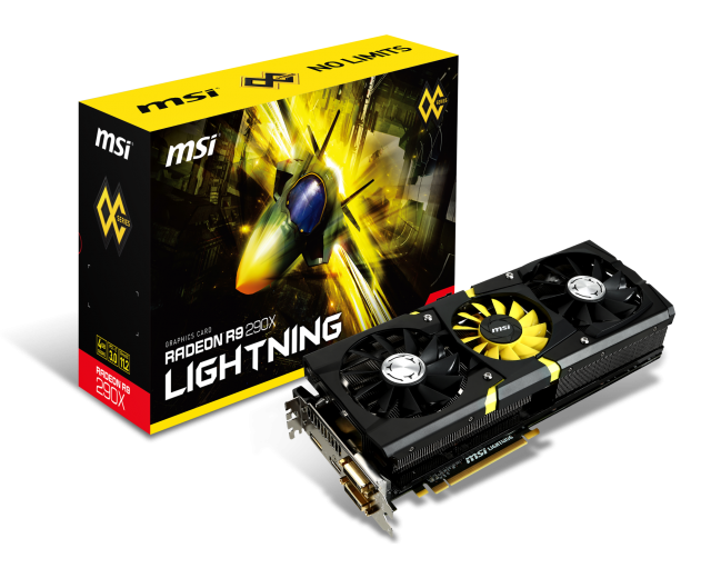 MSI lancia (finalmente) la sua R9 290X LIGHTNING