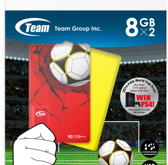 Team Group T141: Pen Drive dedicati ai Mondiali di calcio Brasile 2014
