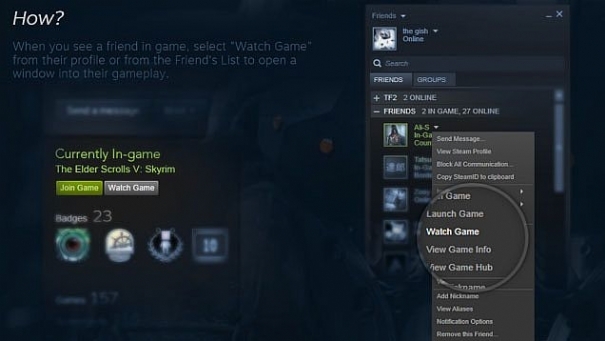 Steam: ecco la nuova funzione chiamata Broadcast