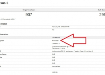 Avvistato Nexus 5 con Android 5.1 su Geekbench