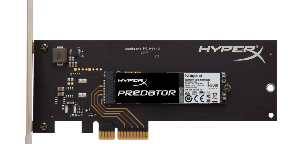 HyperX presenta il Predator PCIe, l’SSD più veloce dell’azienda