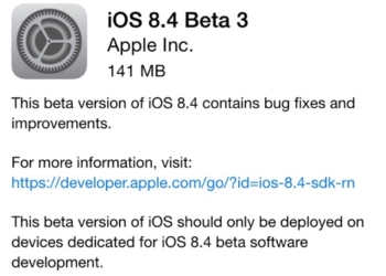 Disponibile la beta di iOS 8.4 ed OS X 10.10.4 Yosemite