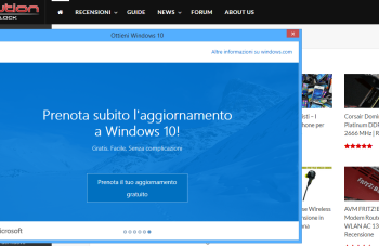 Microsoft permette di  prenotare l’upgrade gratuito a Windows 10
