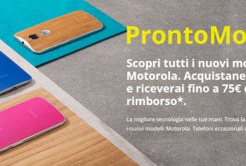 ProntoMoto, la promozione di Motorola che ti rimborsa fino a 75€