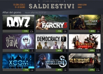 Arrivano i saldi estivi di Steam
