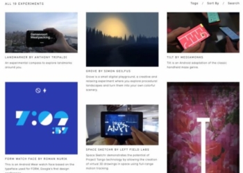 androidexperiments.com mette in mostra le idee Google