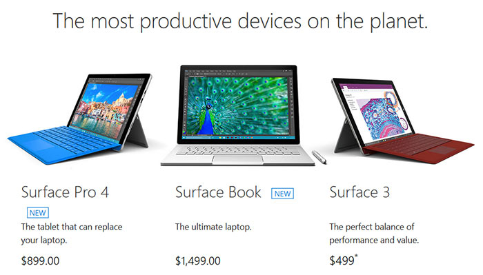 I nuovi Surface riscaldano i cuori con hardware da brivido