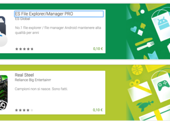 ES File Explorer PRO e Real Steel a 10 centesimi sul Play Store