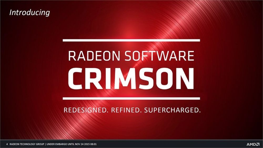 Eccoli, sono arrivati  i driver Radeon Crimson  16.3.1