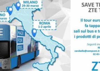 ZTE annuncia un Tour Ufficiale in Italia
