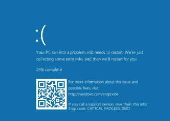 Codici QR nelle schermate di crash Windows 10