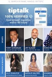 TipTalk ti fa parlare coi VIP. Se li paghi.