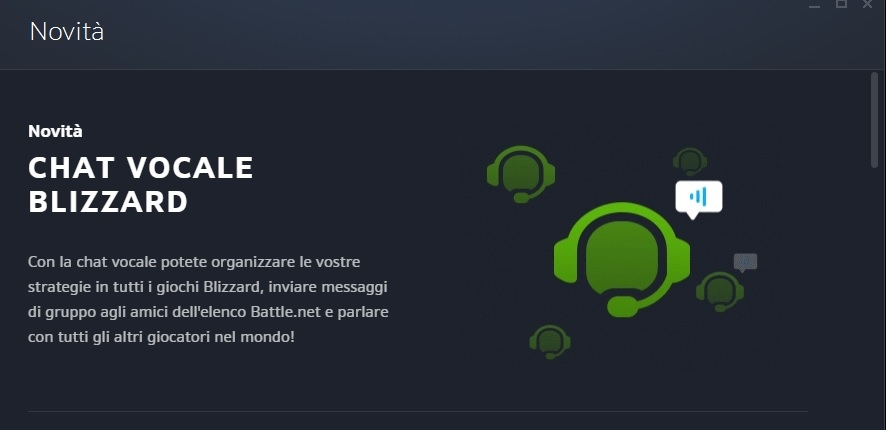Blizzard lancia la sua Chat vocale