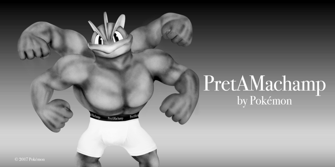 Machamp sarà il volto della nuova, esclusiva linea di intimo “PretAMachamp”!