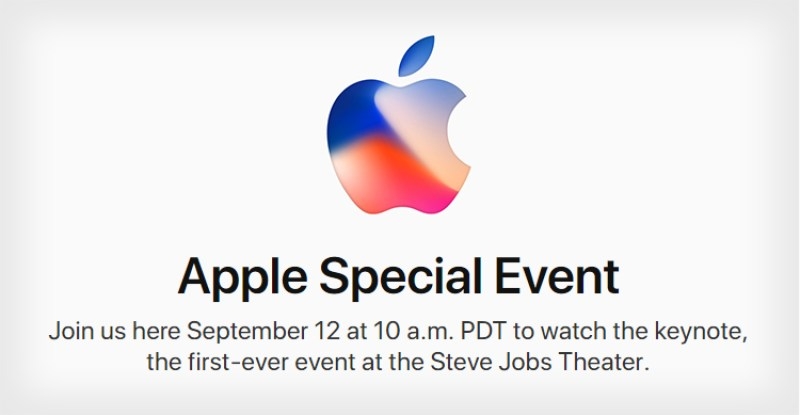 Alle 19:00 Apple presenterà iPhone 8, iPhone X, iOS 11, Apple Watch e Apple TV