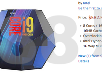 Si intravede un Intel Core i9-9900K su Amazon US per $ 582,50