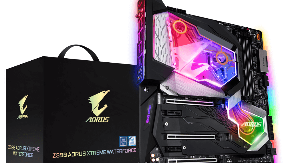 Gigabyte prenseta la Z390 Aorus Xtreme Waterforce