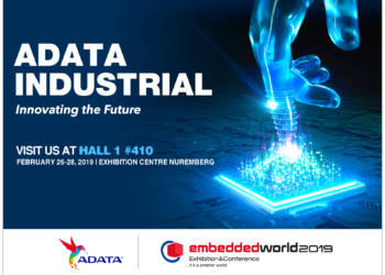 ADATA to Showcase Full Lineup of Industrial Storage Products at Embedded World 2019