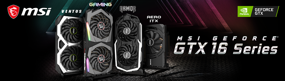 MSI presenta le nuove GeForce GTX 1660