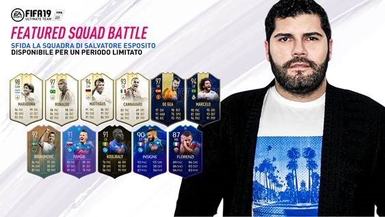 FIFA 19: Salvatore Esposito schiera la sua Squad Battle