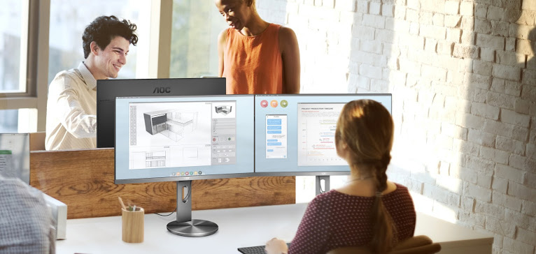 AOC U2790PQU, nuovo monitor 4K ergonomico per i professionisti