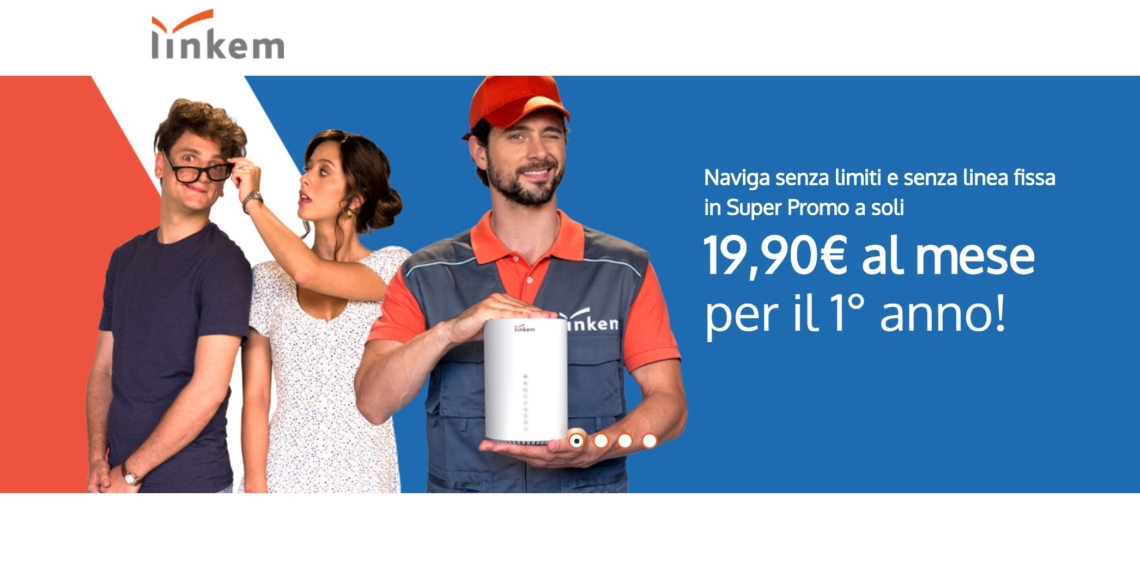 Linkem, 19,90€ al mese con la SUPER PROMO [SPONSORIZZATO]