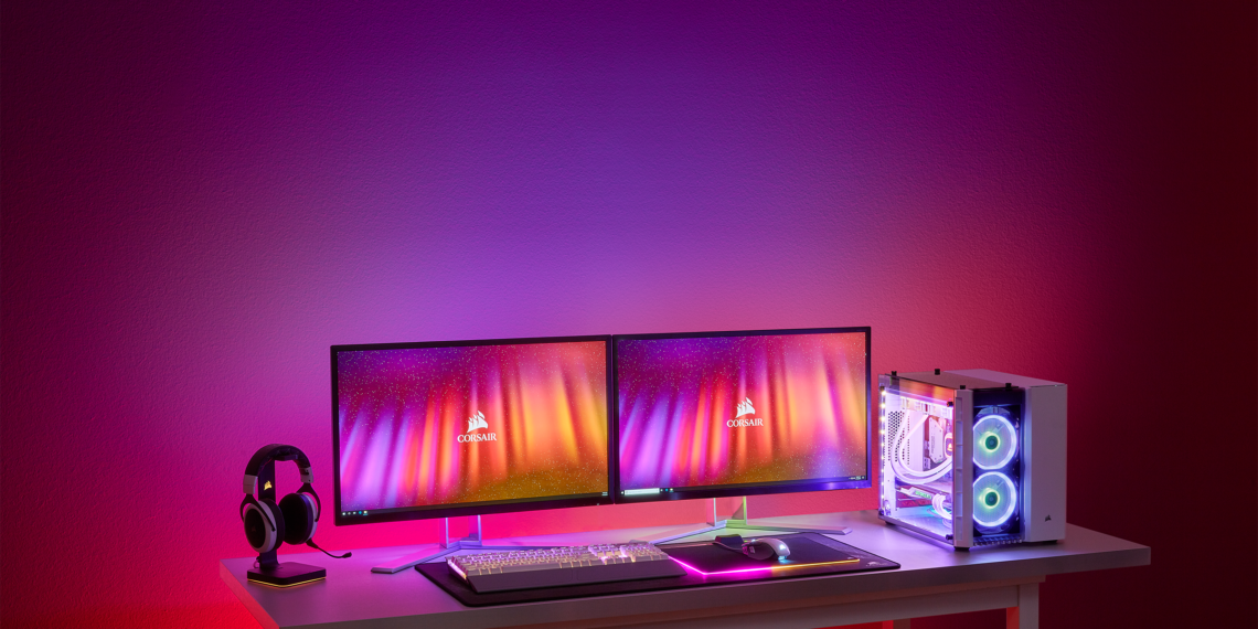 CORSAIR iCUE LS100 Smart Lighting: nuovo sistema di illuminazione ambientale per desktop