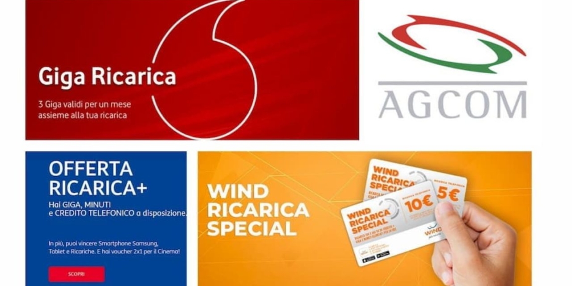 Diffida per TIM, Vodafone e Wind: AGCOM rimuove le ricariche speciali