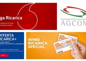 Diffida per TIM, Vodafone e Wind: AGCOM rimuove le ricariche speciali