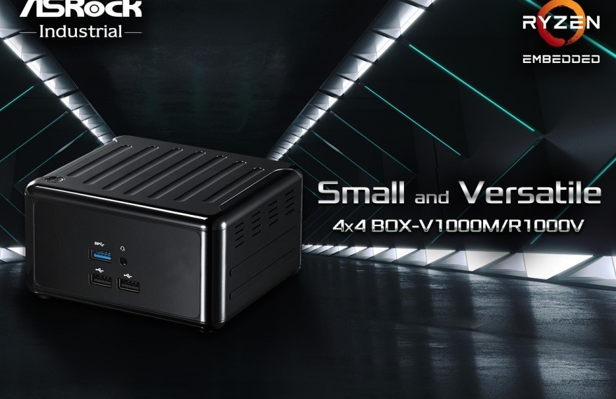 ASRock Industrial launches industry-leading small and versatile AMD Ryzen powered 4X4 BOX-V1000M/R1000V
