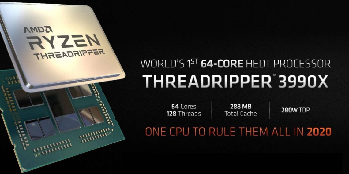 Disponibile la CPU da 64 core Ryzen Threadripper 3990X