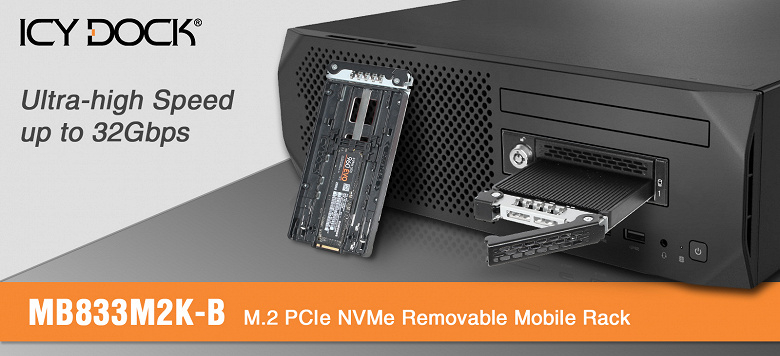 ICY DOCK presenta i primi rack rimovibili al mondo per SSD NVMe M.2