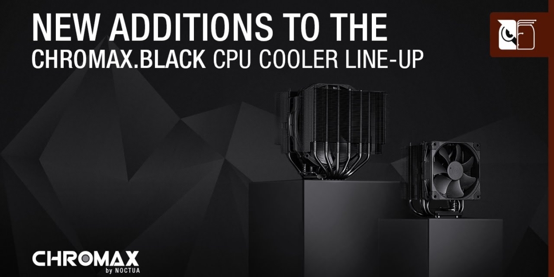 Noctua expands chromax.black line of CPU coolers