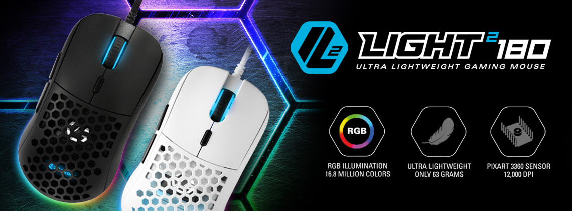 Sharkoon annuncia il mouse ultraleggero Light²180