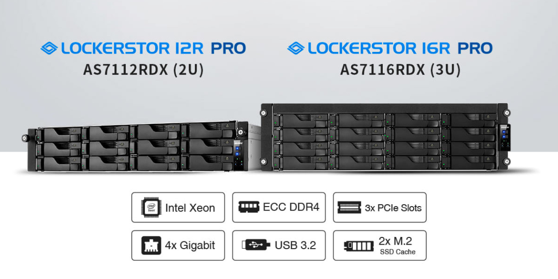 I NAS rackmount ASUSTOR offrono ora una capacità di archiviazione fino a 288 TB