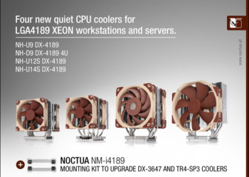 Noctua presents CPU coolers for Intel LGA4189 server platform