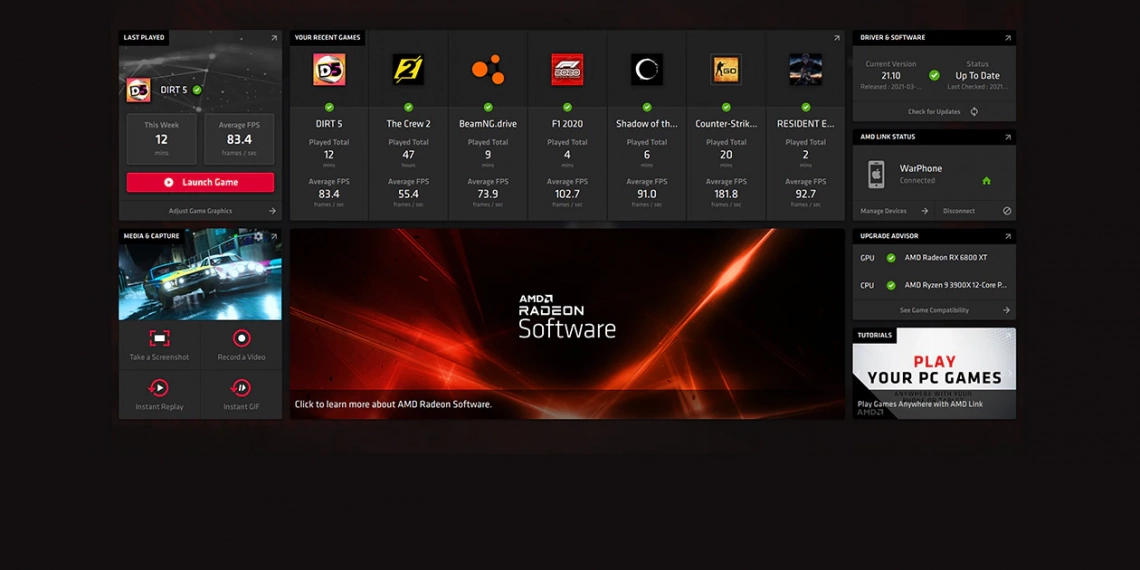 Tutte le novità dell’ultima release AMD Radeon Software