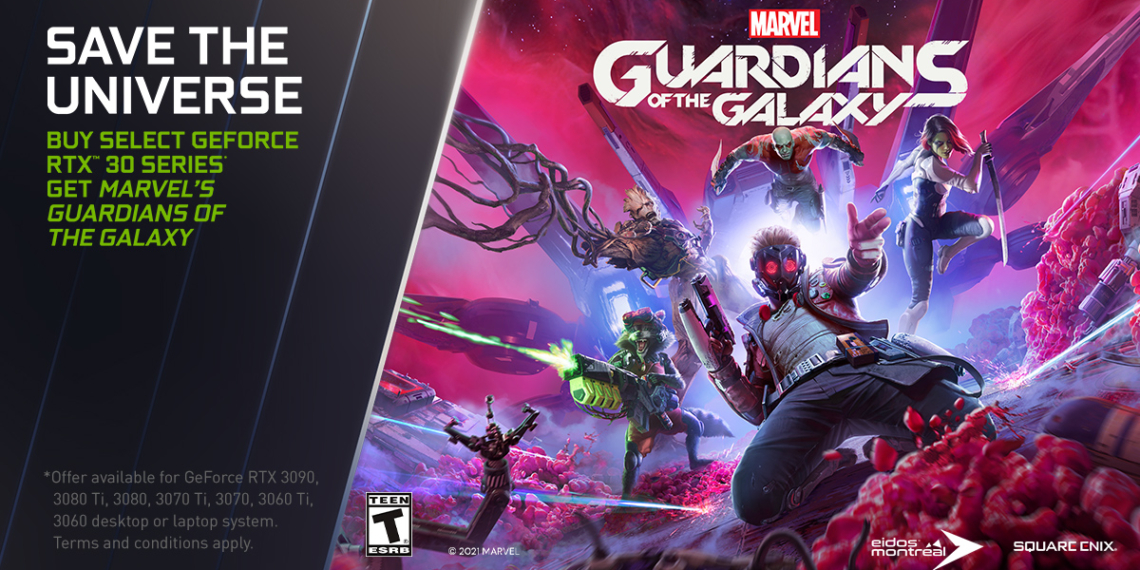 NVIDIA offre Guardians of the Galaxy in bundle