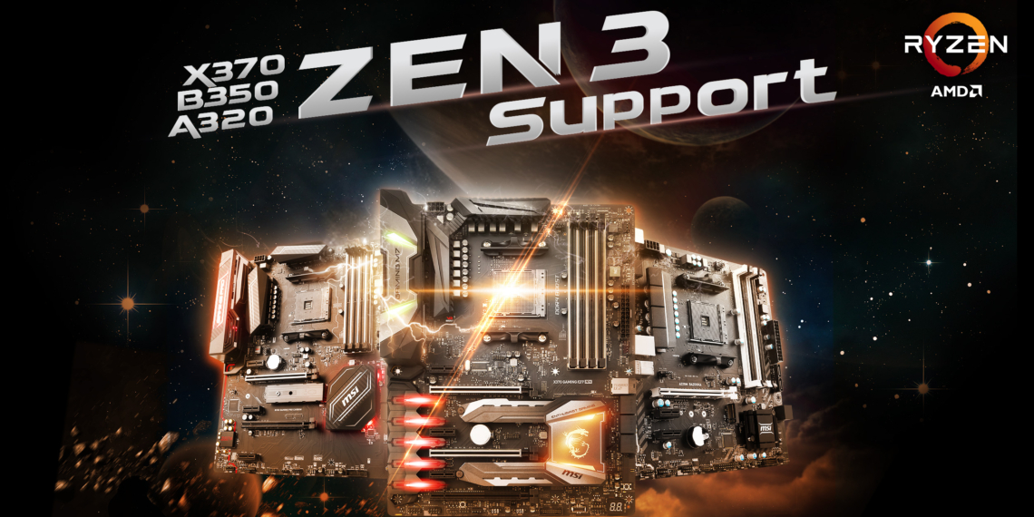 Nuovo BIOS da MSI: le schede madri Serie 300 supportano le CPU ZEN 3