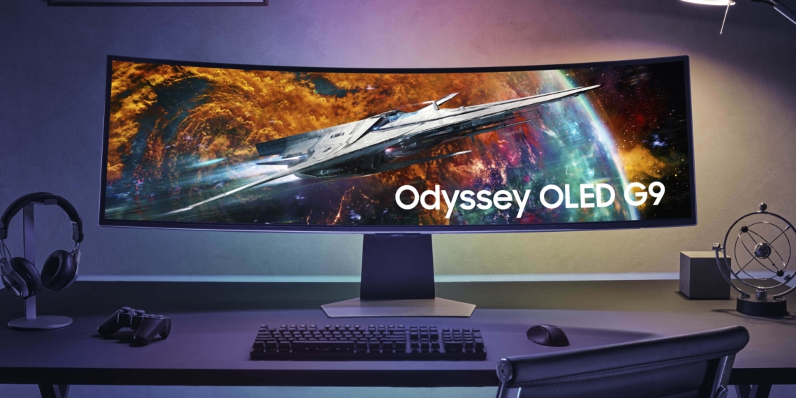 Samsung Odyssey OLED G9, il primo monitor gaming OLED con upscaling AI