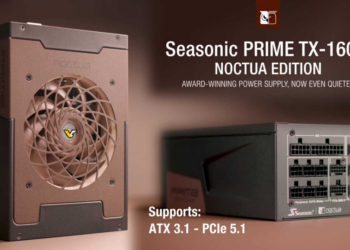 Seasonic e Noctua presentano l’alimentatore PRIME TX-1600 Noctua Edition