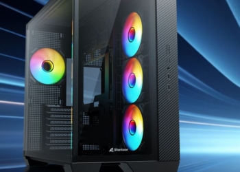 Sharkoon presenta Steel Shark: case dual-chamber con vetro, 4 ventole ARGB PWM e supporto BTF