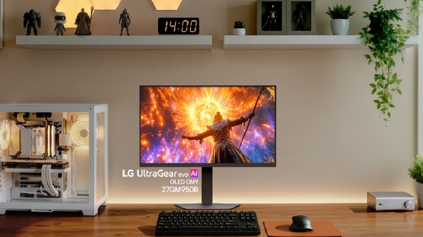 LG UltraGear 27GM950B: 5K, AI e 330Hz in un unico monitor